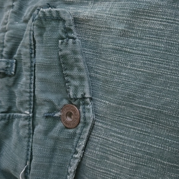 POLO Sportsman Military Green Distress 1967 Patchwork Cargo Jeans NWT - Picture 10 of 16